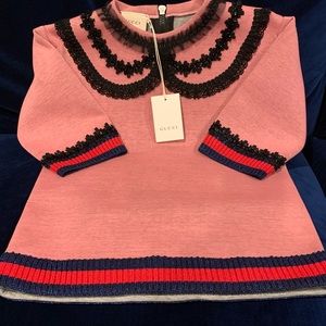 Gucci girls pink sweatshirt